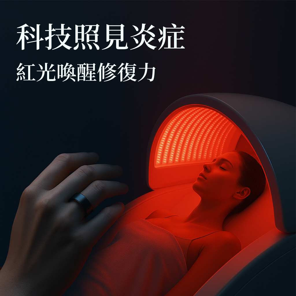 「科技照見炎症，紅光喚醒修復力」